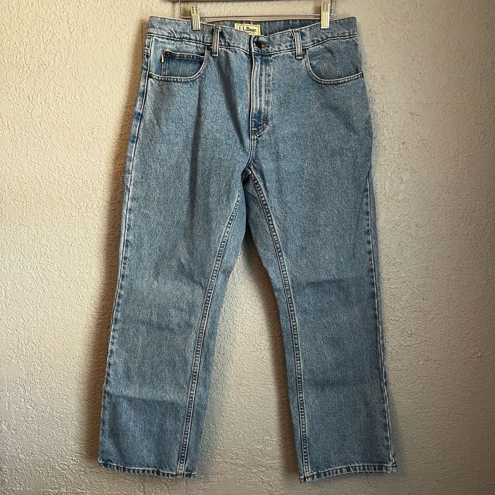 L.L. Bean Men's Straight Jeans - Light Blue